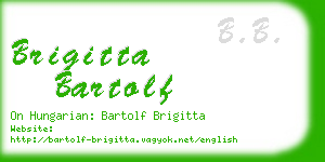 brigitta bartolf business card